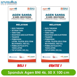 Spanduk X Banner Agen Bni Murah Shopee Indonesia