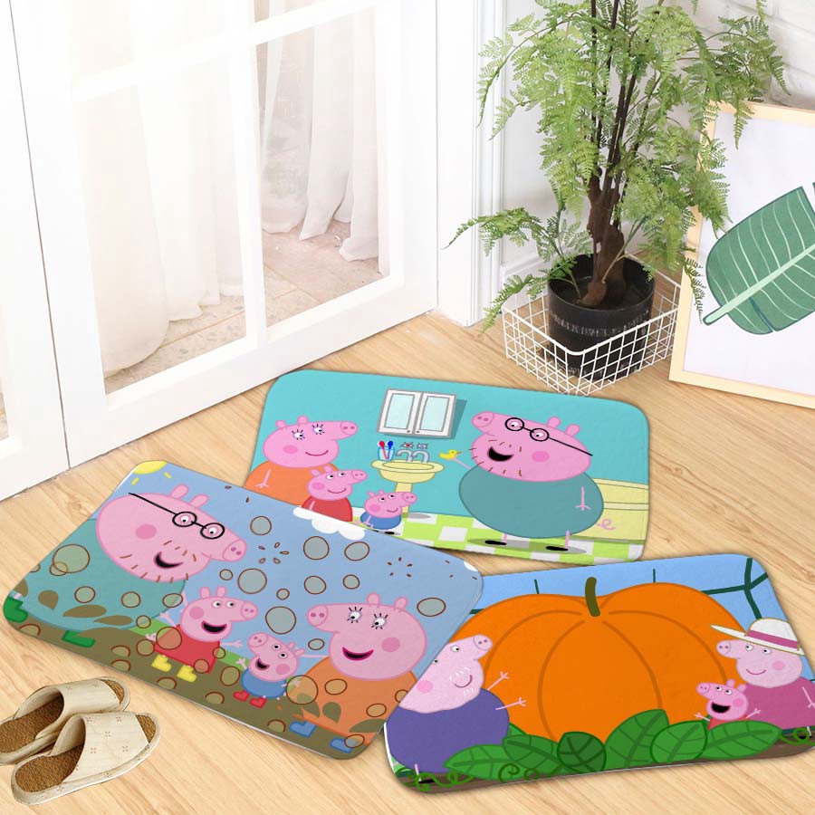 Make your tiny living room look and feel larger than life with our smart design tricks, from clever multifunctional furnishings. New Peppa Pig Pattern Flannel Mat Carpet Non Slip Living Room Bedroom Yiwumaiyu2 Th Thaipick