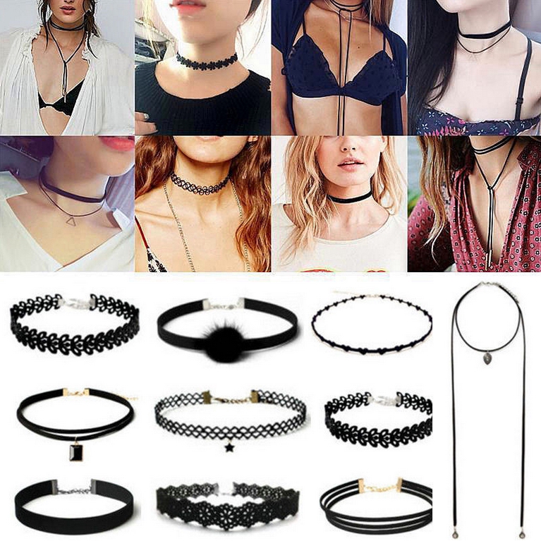Colar tatuagem com pingente Pingente De Liga Joia Colar De Linha Elastica Feminino Colar Sufocador Tatuagem Esticado De Vintage Feito A Mao Colecao 2015 Buy Colar Gargantilha Tatuagem Product On Alibaba Com