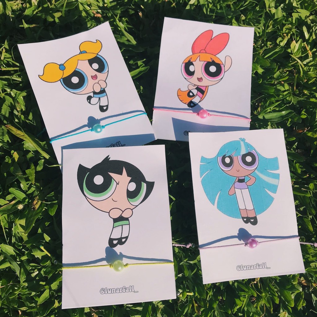 Conjunto de Pulseiras da Amizade "Meninas Super Poderosas