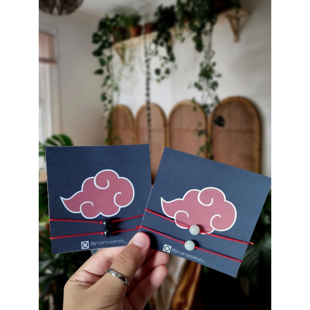 Pulseiras Naruto amizade Akatsuki Shopee Brasil