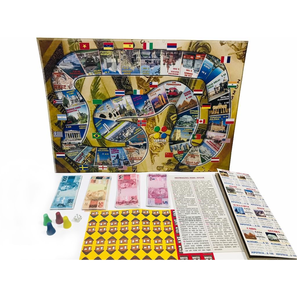 Compre brinquedos com desconto ✓ pague em até 12x sem juros ✓ entrega rápida e. Jogo Imobiliario Investindo Nas Capitais Do Mundo Brinquedo Educativo Promocao Shopee Brasil