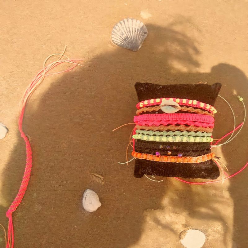 Pulseira hippie/amizade/macrame/praia Shopee Brasil