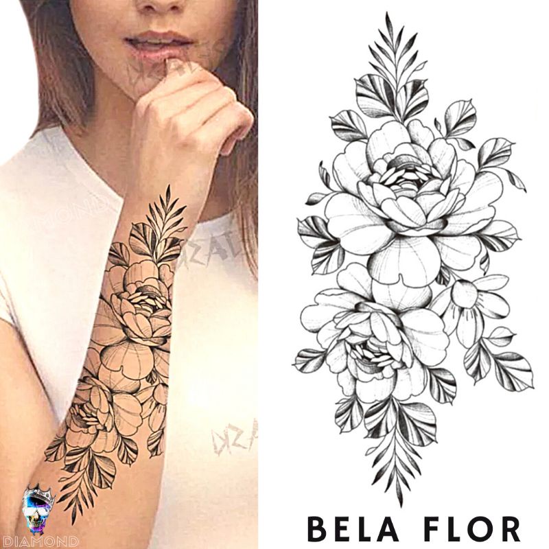Tatuagem Temporária Feminina | Fake Tattoo | Envio Imediato | Shopee Brasil 800_x_800_jpg