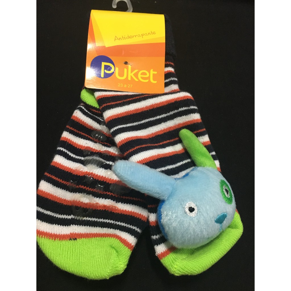Sapatilhas e Meia Antiderrapante Puket e HM Menino
