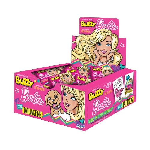 Caixa de chiclete tatuagem Chicle Tatuagem Fruta Hortela 400g Gang Un