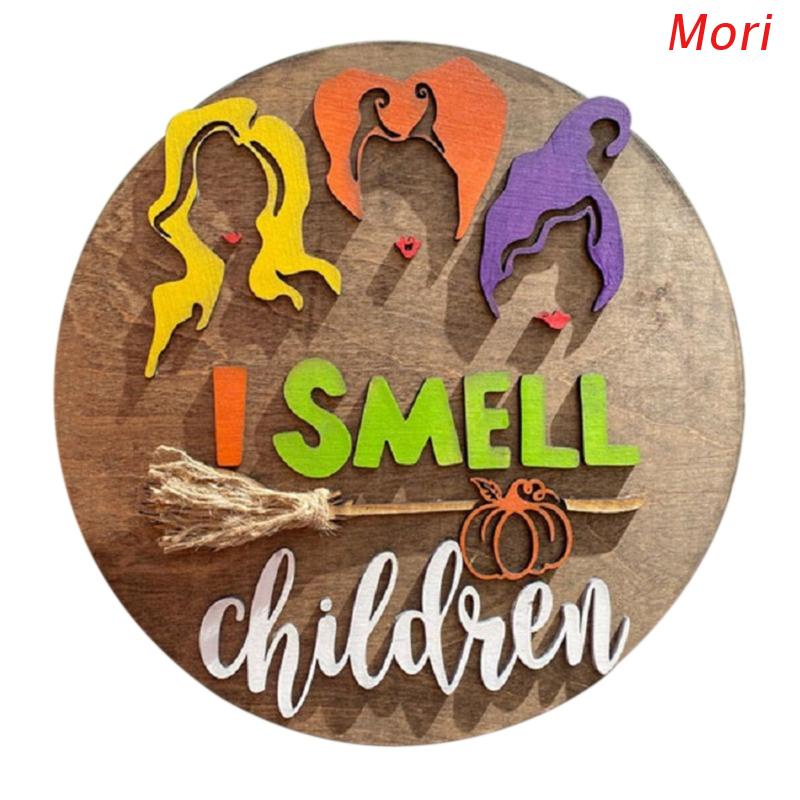 Each easy halloween decoration is made for your front door, porch, sidewalk, or yard and can weather the cold or rain. Mori Halloween Decor Wooden Door Hanger I Smell Children Hanging Sign Wreath Indoor Outdoor Wall Decorations Shopee Brasil