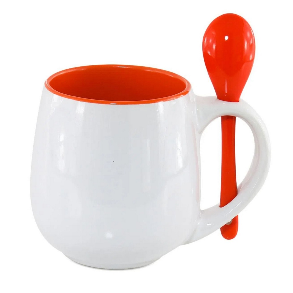 Não precisa instalar, usa direto no navegador. Caneca Ceramica Para Sublimacao Com Alca Interior E Colher Laranja 295ml Modelo Belly 2645 01 Unidade Shopee Brasil