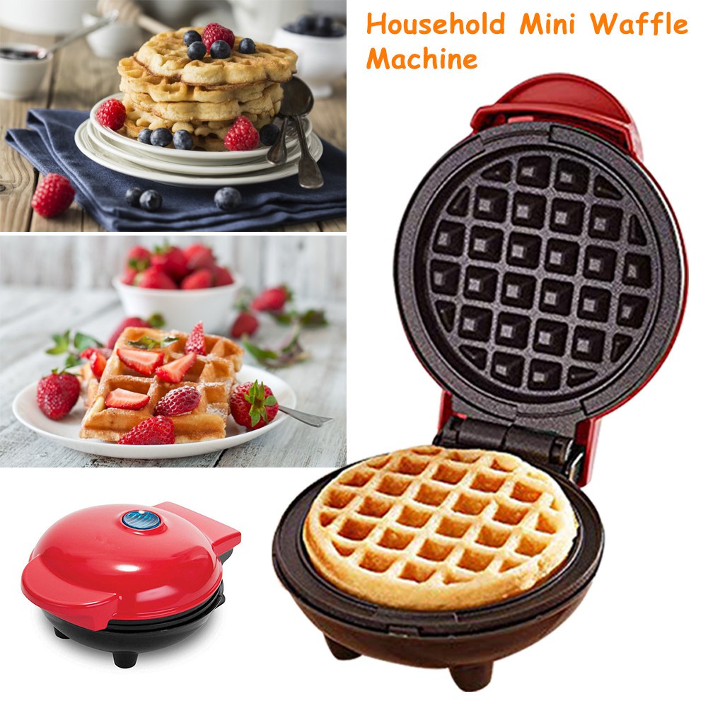 Máquina de Waffles Elétrica Doméstica para Bolo/Panqueca