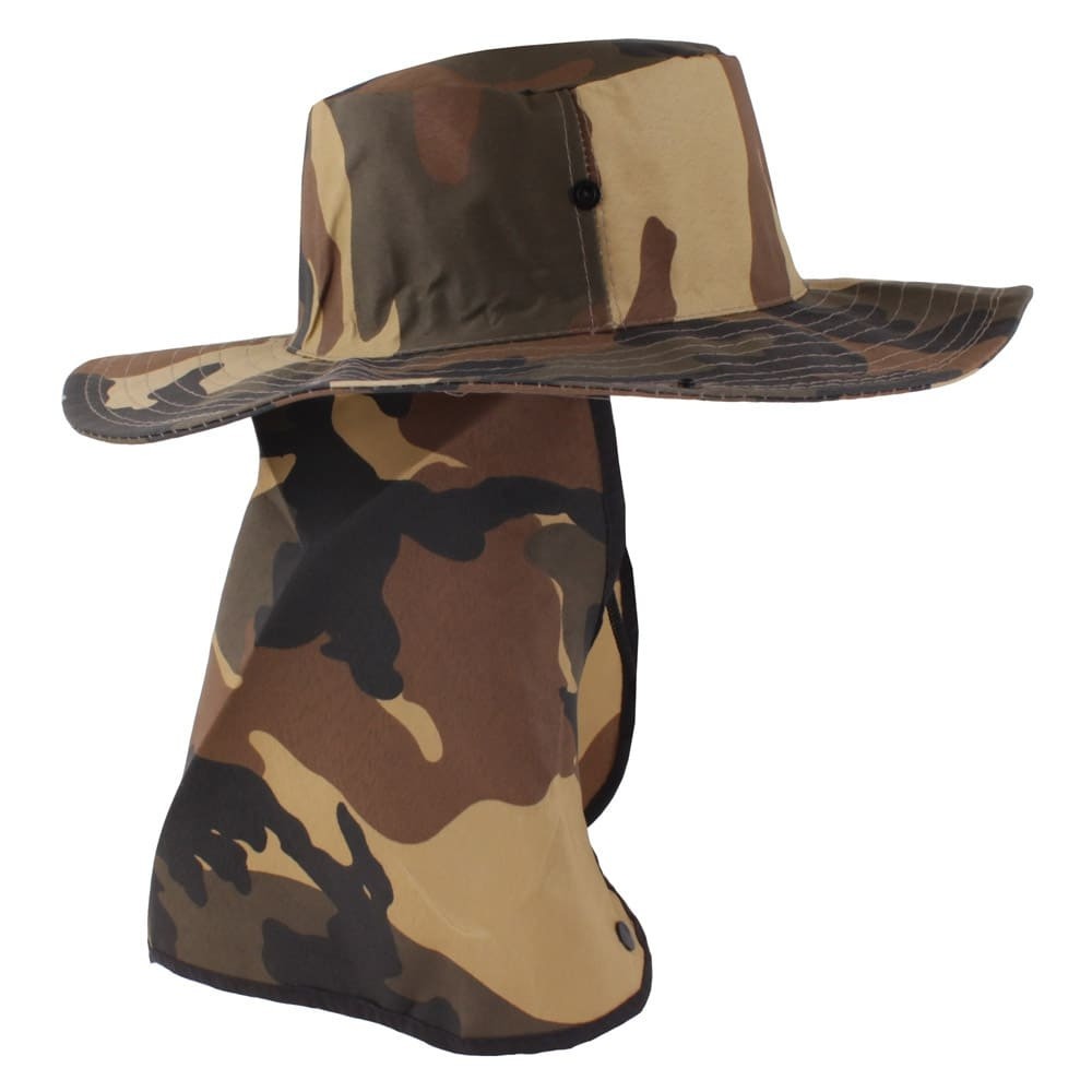 Chapeu Pescador Australiano Camuflado Com Protetor Solar