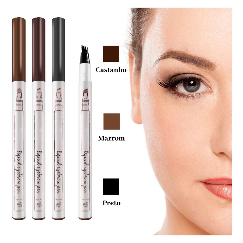 Caneta tatuagem para sobrancelha U Shop Caneta Tatuagem De Sobrancelha A Prova D Agua Em 4 Cores Shopee Brasil