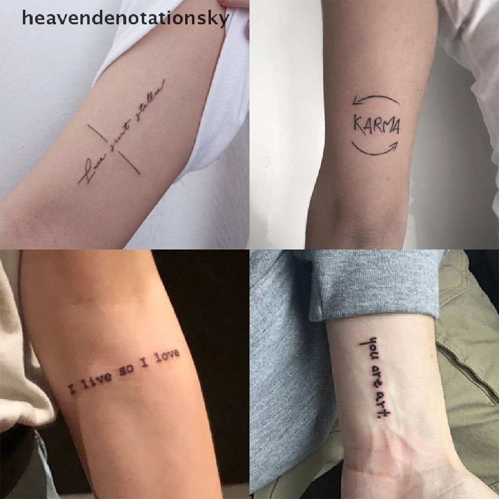 He1Mx 56Pcs Impermeable Temporal Tatuaje Pegatina Inglés Letras Tatoo Falso Tatto Cuello Martijn | Shopee México 1024_x_1024_jpg