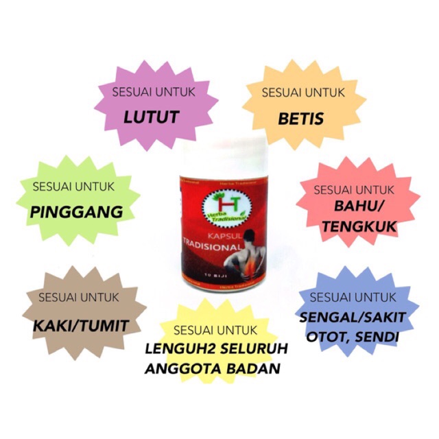 Kapsul Tradisional Sakit Urat Sendi Lenguh Sakit Tumit Cod Johor