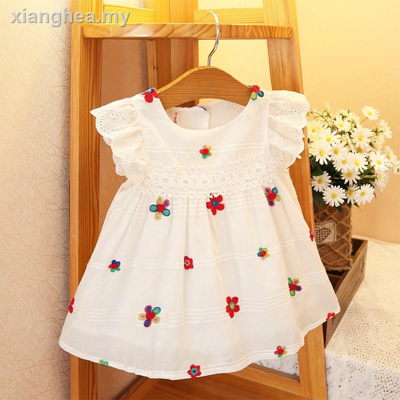 The Skirt 2020 Summer Girl Embroidered Cotton Dress Baby Wear Thin Type Of Children S Princess Skirt Shopee Malaysia