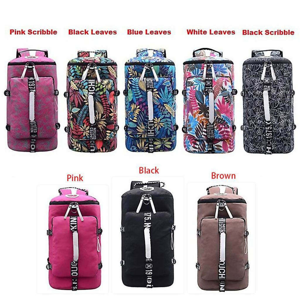 Korean Large Capacity Travel Bag Travel Bagpack Shoulder Duffle Backpack Shopee Malaysia