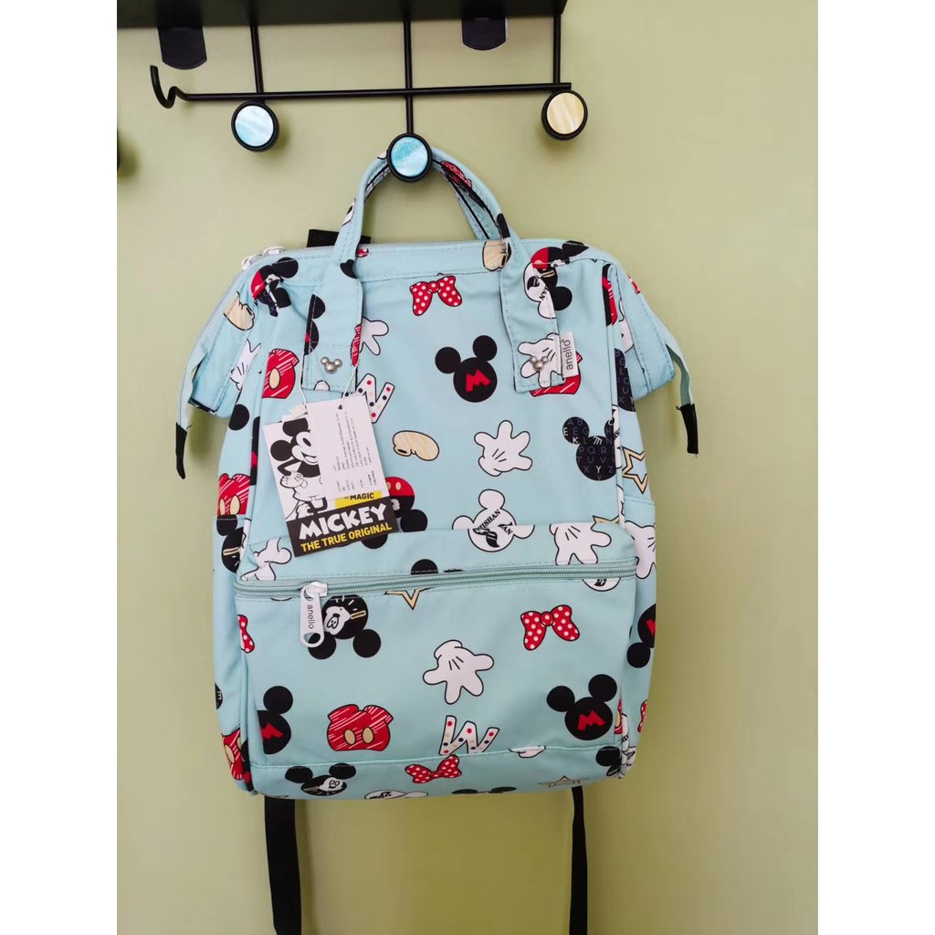 Anello Mickey Mouse Backpack Sling Tote Bag Mommy Diaper Bag Backpack Large Capacity Disneyland Mickey Mouse Waterproof Student Bag 35 24 14cm Shopee Malaysia