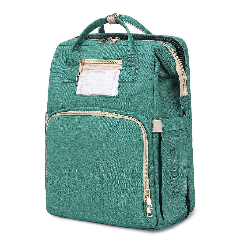 Mama Backpack Diaper Bag Diaper Changing Portable Foldable Multifunctional Baby Bed Bag Travel Baby Bag Gray Shopee Malaysia