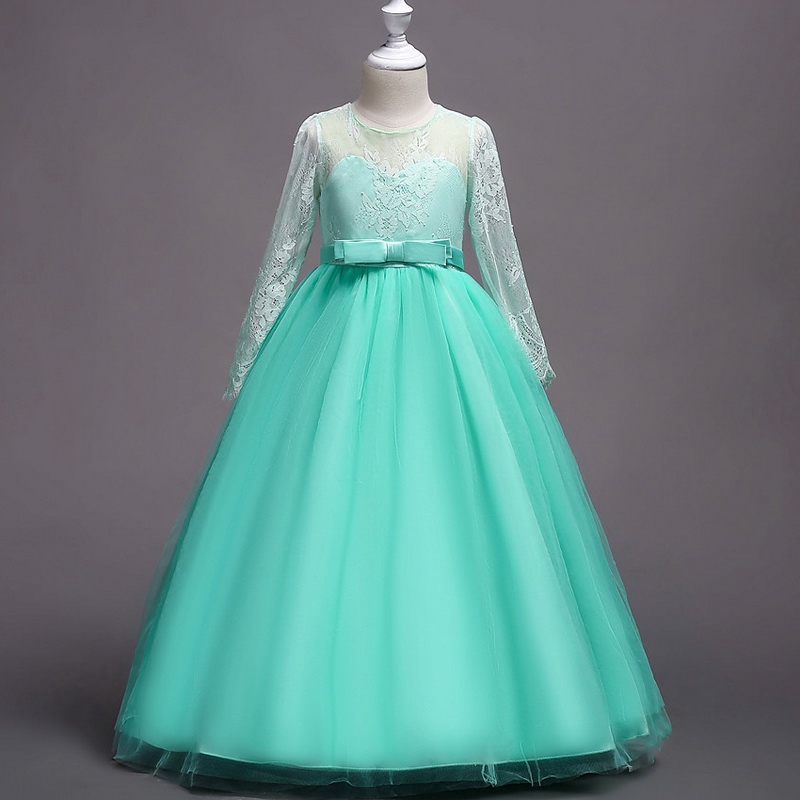 Kids Maxi Dress For Girls Children Long Sleeve Christmas Dress Girls Long Dress For Birthday And Wedding Party Maternity Shopee Malaysia