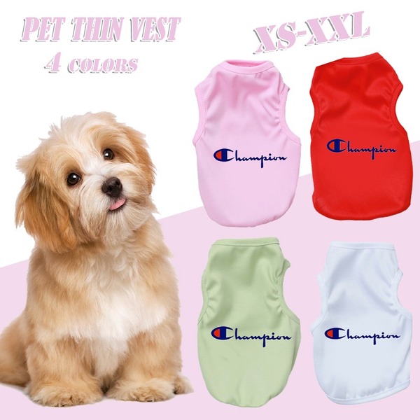 Spot Dog Clothes Small Dog Teddy Bichon Summer Dress Pomeranian Puppy Pet Cat Thin Vest Puppy Summer Trend Shopee Malaysia