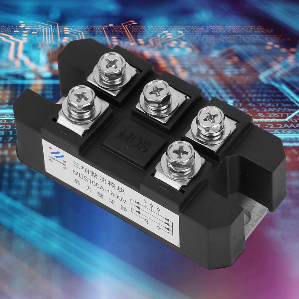 Ujew 5 Terminals 3 Phase Full Wave Diode Module Bridge Rectifier Mds 100a 1600v