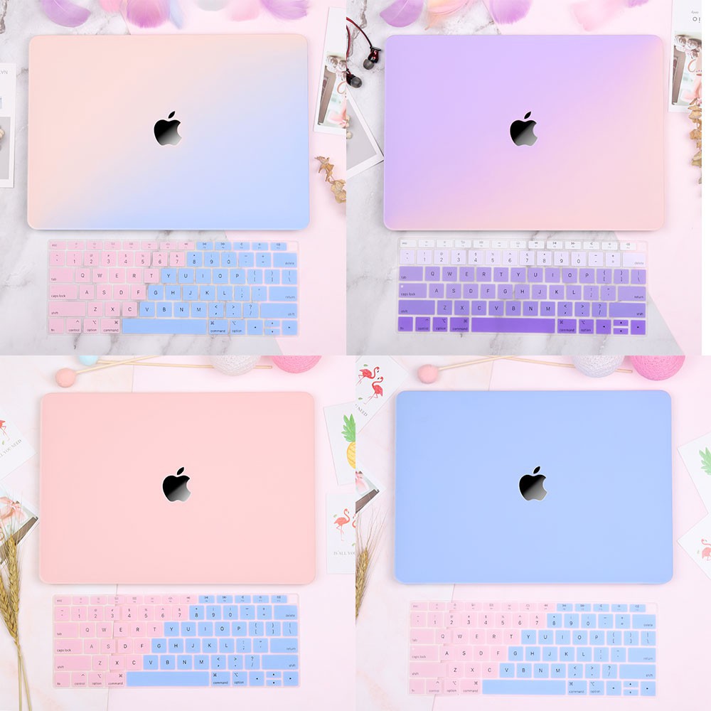 Newest Gradient Pink Design Hollow Logo For Macbook Pro 13 15 16 Mac Air 11 12 Retina A1932 A2179 A2289 A2251 A2141 Shopee Malaysia
