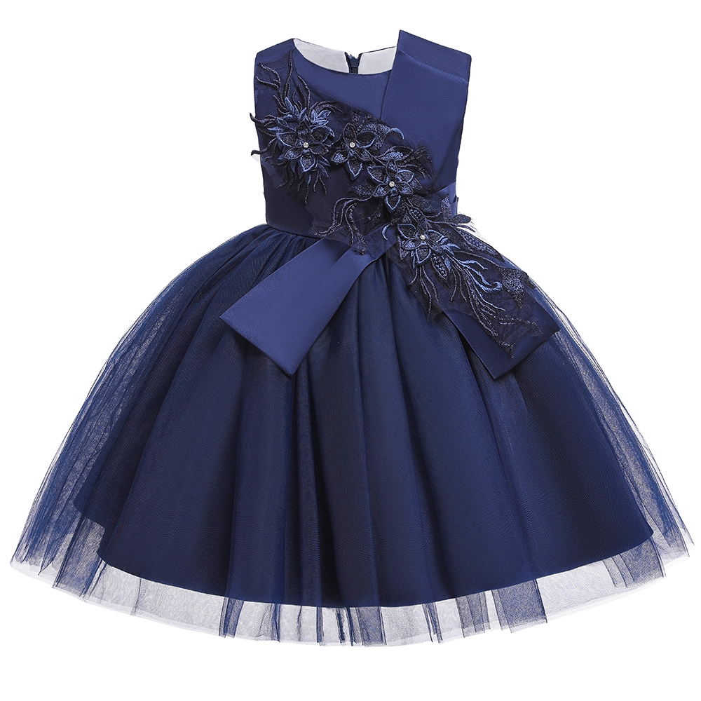 Children Girls Embroidery Clothing Wedding Evening Flower Girl Dress Princess Party Pageant Lace Tulle Gown Kid Girls Clothes Shopee Malaysia