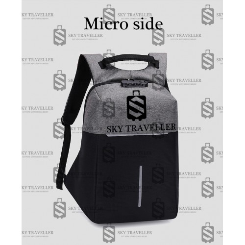 Sky Traveller Sky319 Durable Anti Theft Travel Bag Laptop Backpack Shopee Malaysia