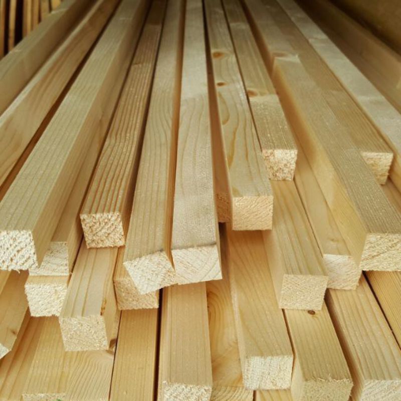 Ts kayu pine baru 20mm x 20mm (1inc x 1 inc) / kayu baru