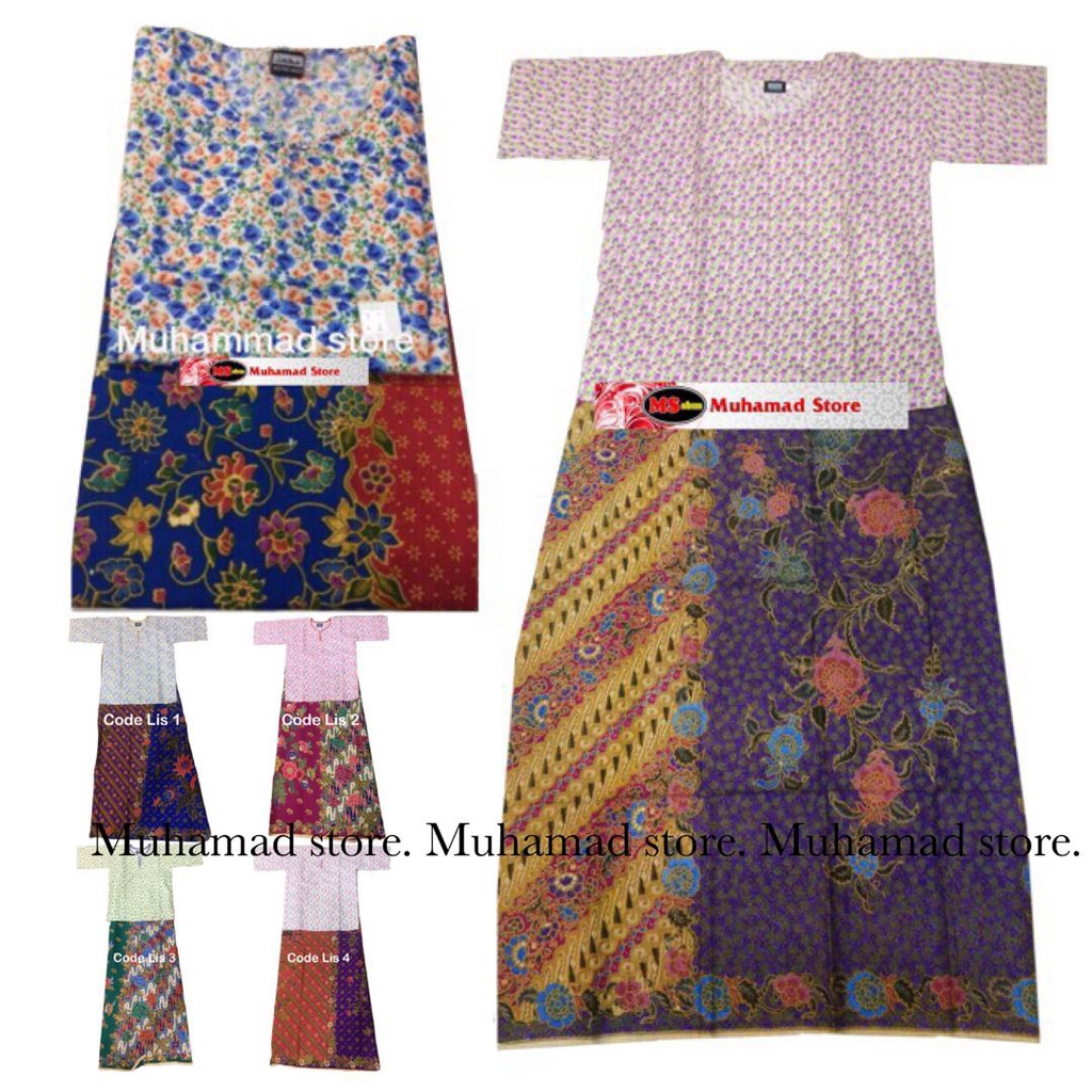 Bajukurungtelukbelanga bajukebayaberbelahdibahagian dengan pemakaian satu hadapan dikemaskan dengan butang atau kerongsang pemakaian kerongsang ibu di leher baju. Baju Kurung Kedah Kain Batik Combo Kain Jahit Tepi Biasa Random Design