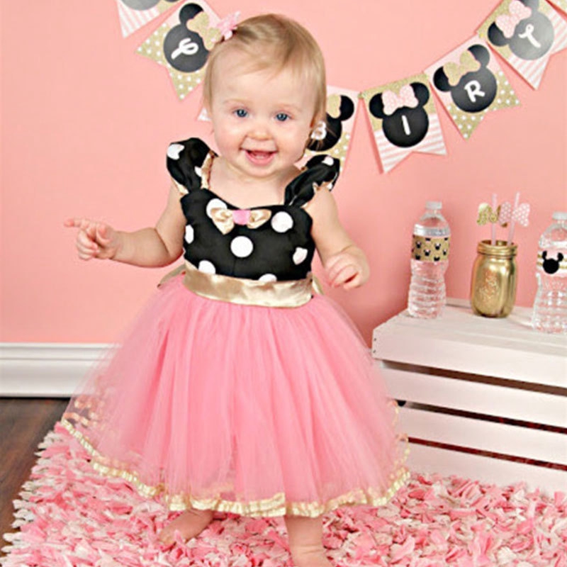 Fancy Kids Dresses For Girls Birthday Easter Cosplay Minnie Mouse Dress Up Kid Costume Baby Girls Clothing For Infant Shopee Malaysia