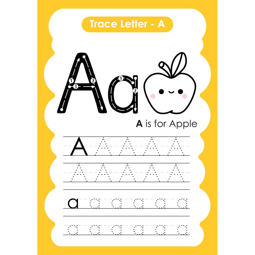 These printable worksheets give kids a chance to practice developing . Pdf Kids Alphabet A To Z Practice Writing Softcopy Printable Children Preschool Education Activity Learning Book Shopee Malaysia