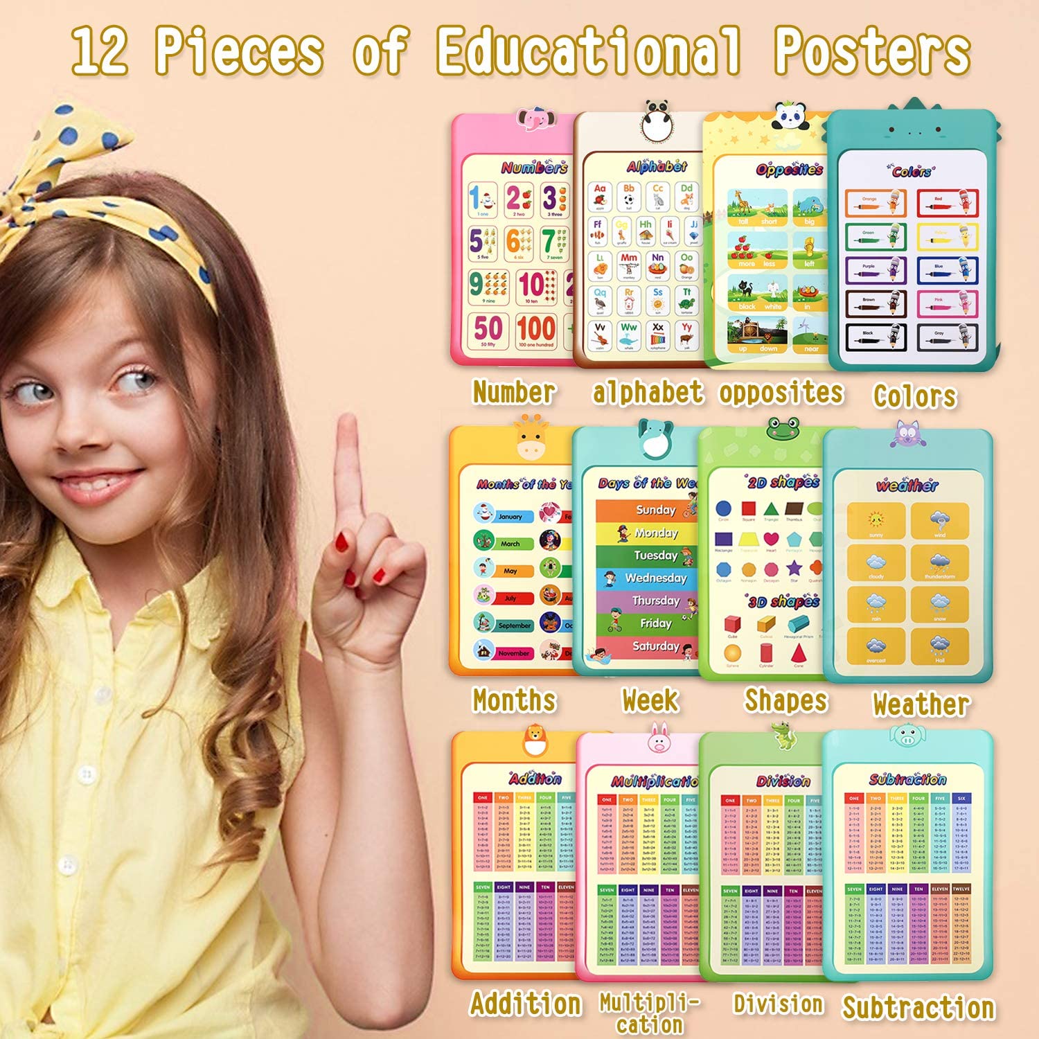 Glue point dots for toddler kid learning color classroom decoration, 16.5 x 11.5 inch. 12pcs Baby Learning Poster Numbers Alphabet Colors Shapes Math Kids Kindergarten Classroom Decoration Educational Poster For Toddler Shopee Malaysia