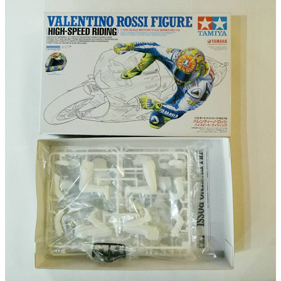 Tamiya Valentino Rossi Figure Yamaha Vr46 Motogp Diecast Motor Motorcycle Model