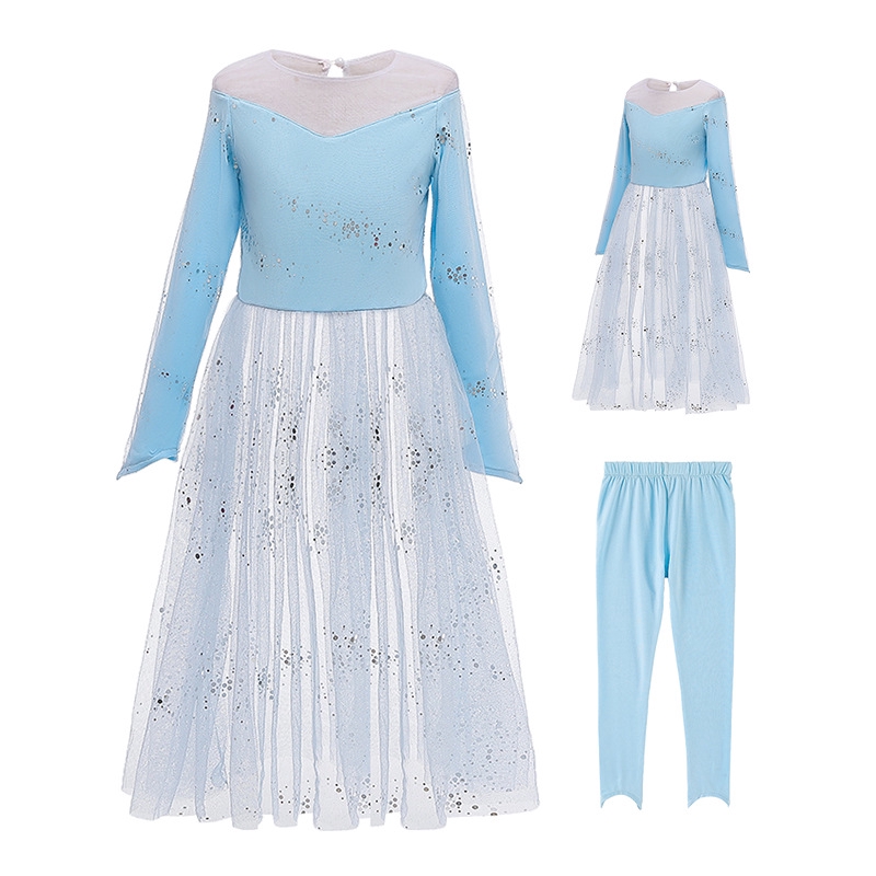 Love4baby 2pcs Set Frozen 2 Anna Elsa Dresses For Girls Party Princess Dress For Kid Birthday Dress Children Elsa Carnival Costume Shopee Malaysia