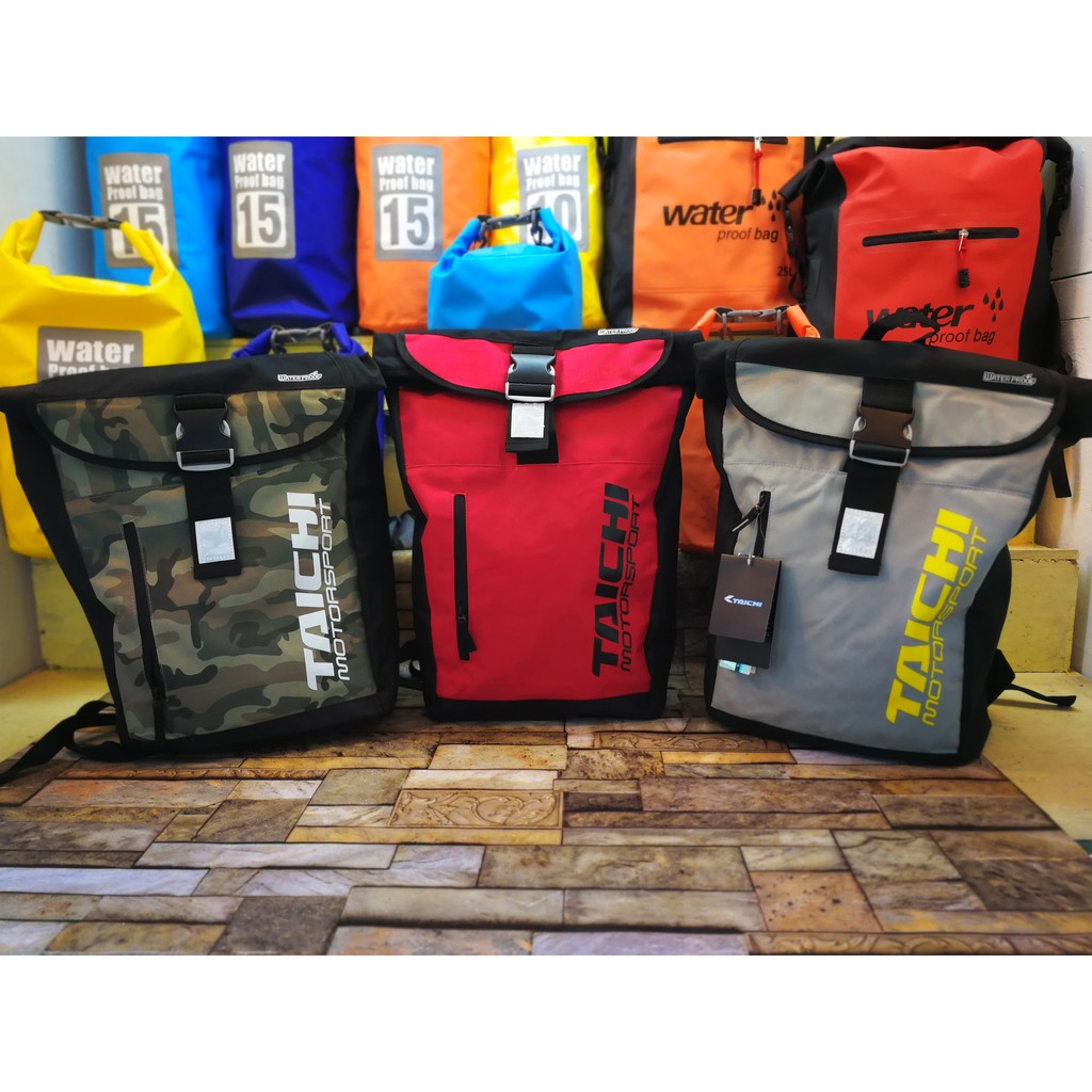 Promo Taichi Backpack Bag Travel Bag Riding Bag Waterproof Bag Shopee Malaysia