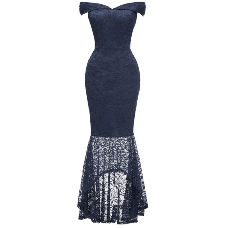 New Arrival 2019 Maxi Dress Luxury Formal Plus Size Dresses Women Elegant Vintage Off Shoulder Dinner Backless Zipper Shopee Malaysia