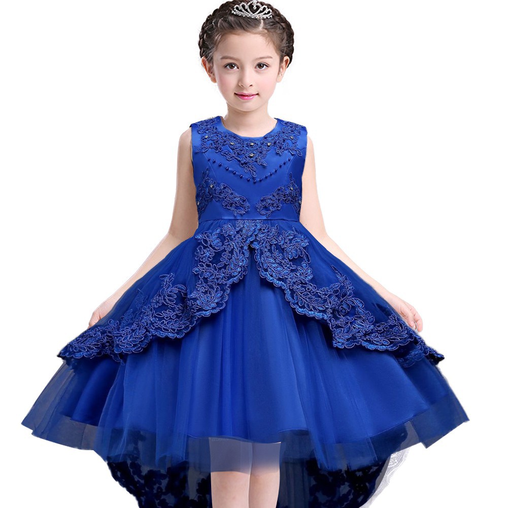 Princess Flower Dress Dress Birthday Party Wedding Dress 3 13 Years Old Shopee Malaysia
