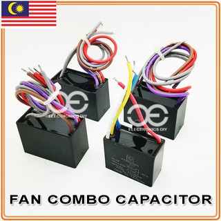 1pc New Cbb61 Capacitor 2 5uf 3 5uf 4uf 5 Wire 250vac