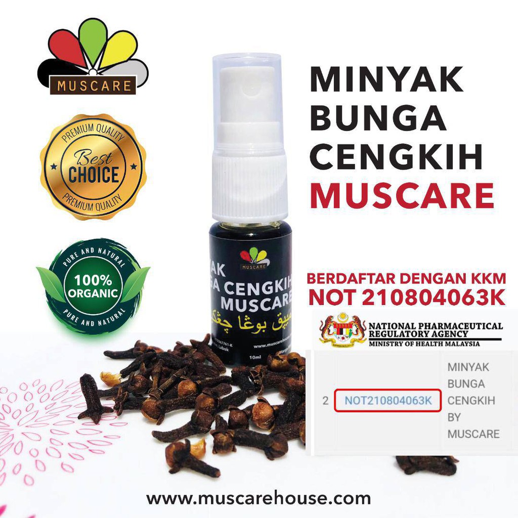 Kalau tiada minyak, tumbuk biji habbatus sauda sehingga lumat dan letakkan dibahagian gigi yang sakit. Buy Minyak Bunga Cengkih Daftar Kkm Membantu Masalah Pernafasan Vertigo Anxiety Sakit Tekak Sakit Gigi Seetracker Malaysia