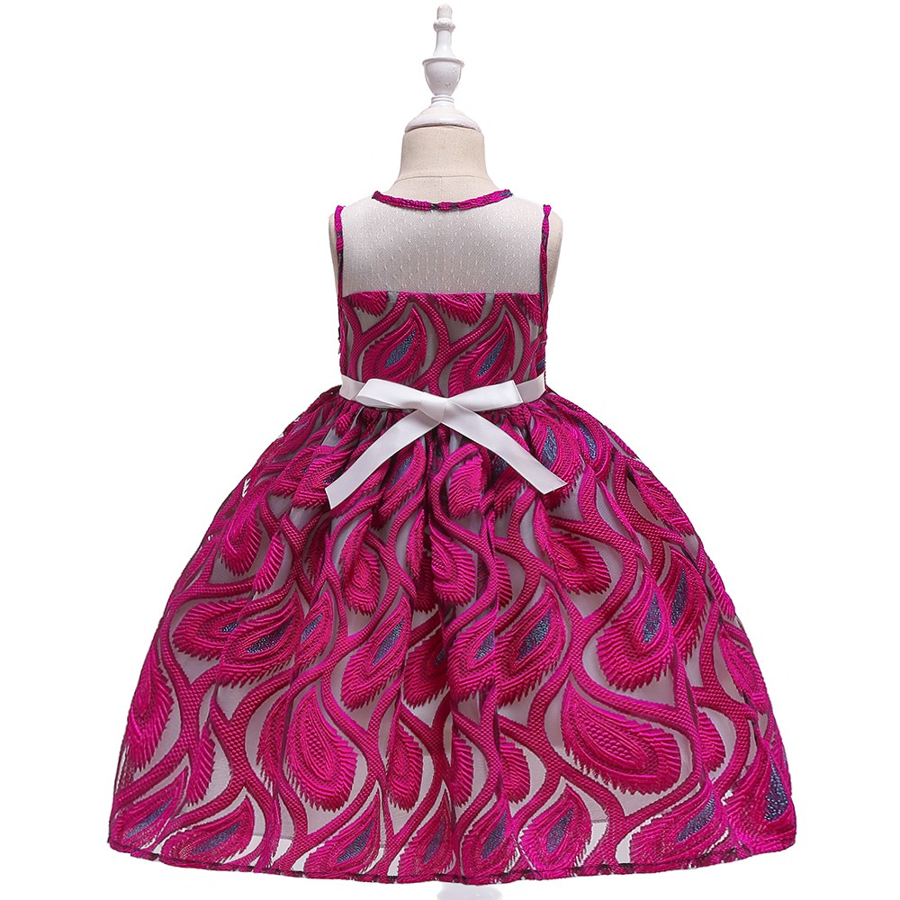 2019 New Children S Girls Clothing Summer Wedding Party Birthday Dinner Princess Dress Flower Floral Flower Cute Costume Shopee Malaysia