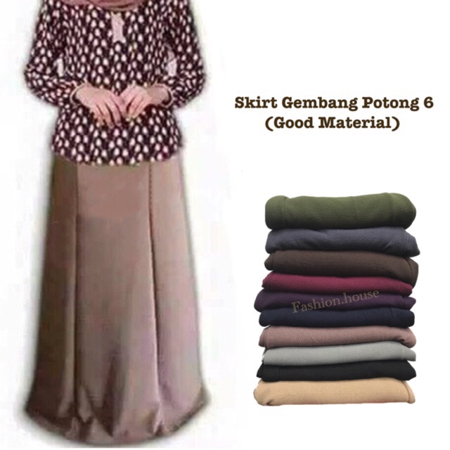 Kembang payung (the contextual translation. Skirt Kembang Payung Potong 6 Laici Material Bagus T621 Shopee Malaysia