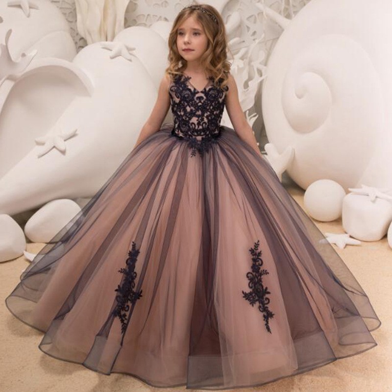 Girl Black Dress Piano Performance Dress Maxidress Sleeveless Graduation Ceremony Dress Christmas Gift Wedding Dress Shopee Malaysia