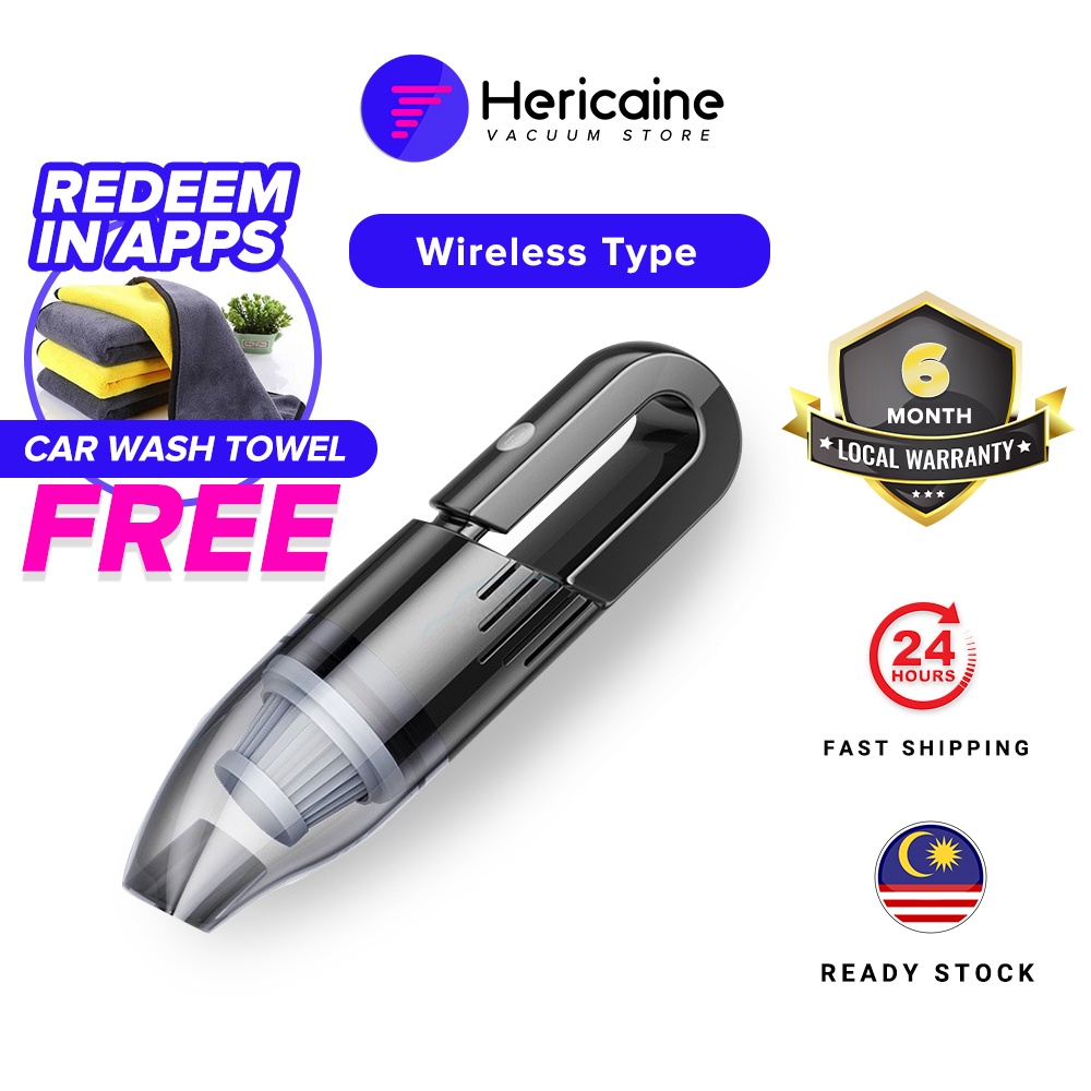 Self serve & tunnel 7am to 7pm everyday. Hericaine Portable Car Vacuum Cleaner Wet Dry Vacuum Kereta Free Microfiber Car Wash Towel