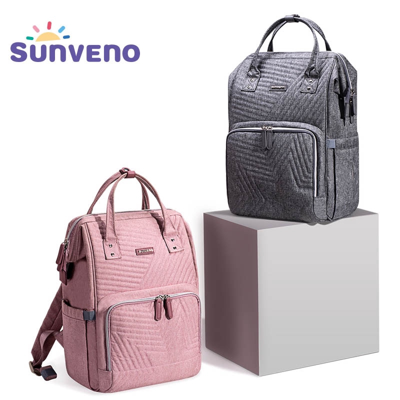 Sunveno Fashion Diaper Bag Backpack Quilted Large Mum Maternity Nursing Bag Travel Backpack Stroller Baby Bag Shopee Malaysia