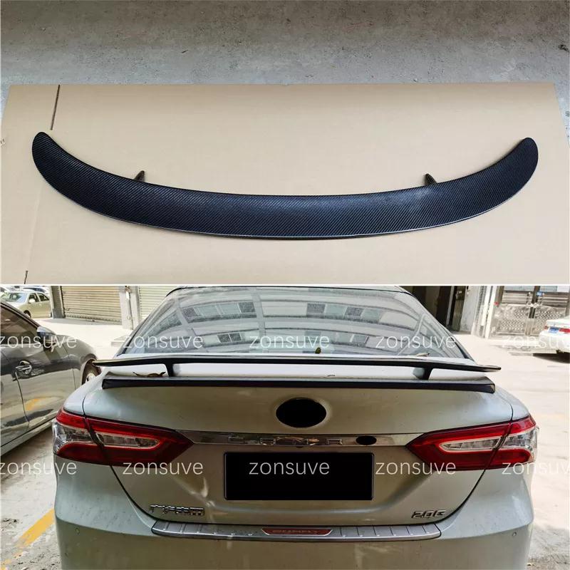 Use for toyota camry spoiler 2018 2019 2020 year glossy carbon fiber