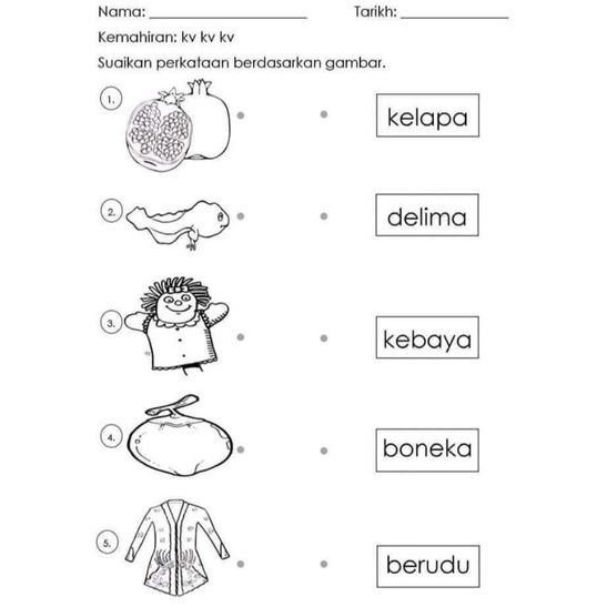 Ia juga sesuai untuk secara . Softcopy Printable Latihan Bahasa Melayu Untuk Prasekolah Shopee Malaysia