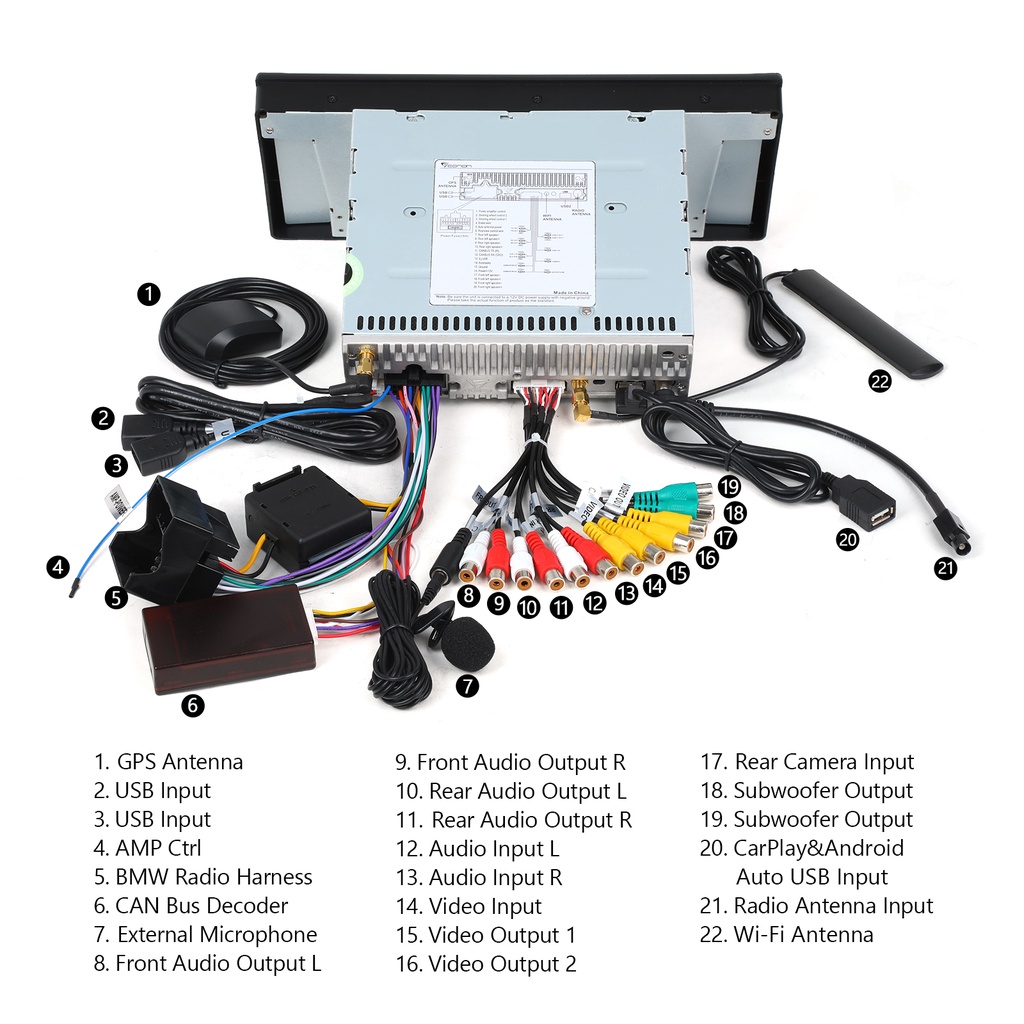 A0587 extended installation wiring harness cables 17 pin+ 40 pin only for eonon ga9450b · eonon a0119 backup rear view reversing camera for eonon autoradio . Eonon Bmw 5 Series E39 Android 11 Car Player 7 Inch Hd Touchscreen With Apple Carplay And Android Auto Car Dvd Player R49 Shopee Malaysia