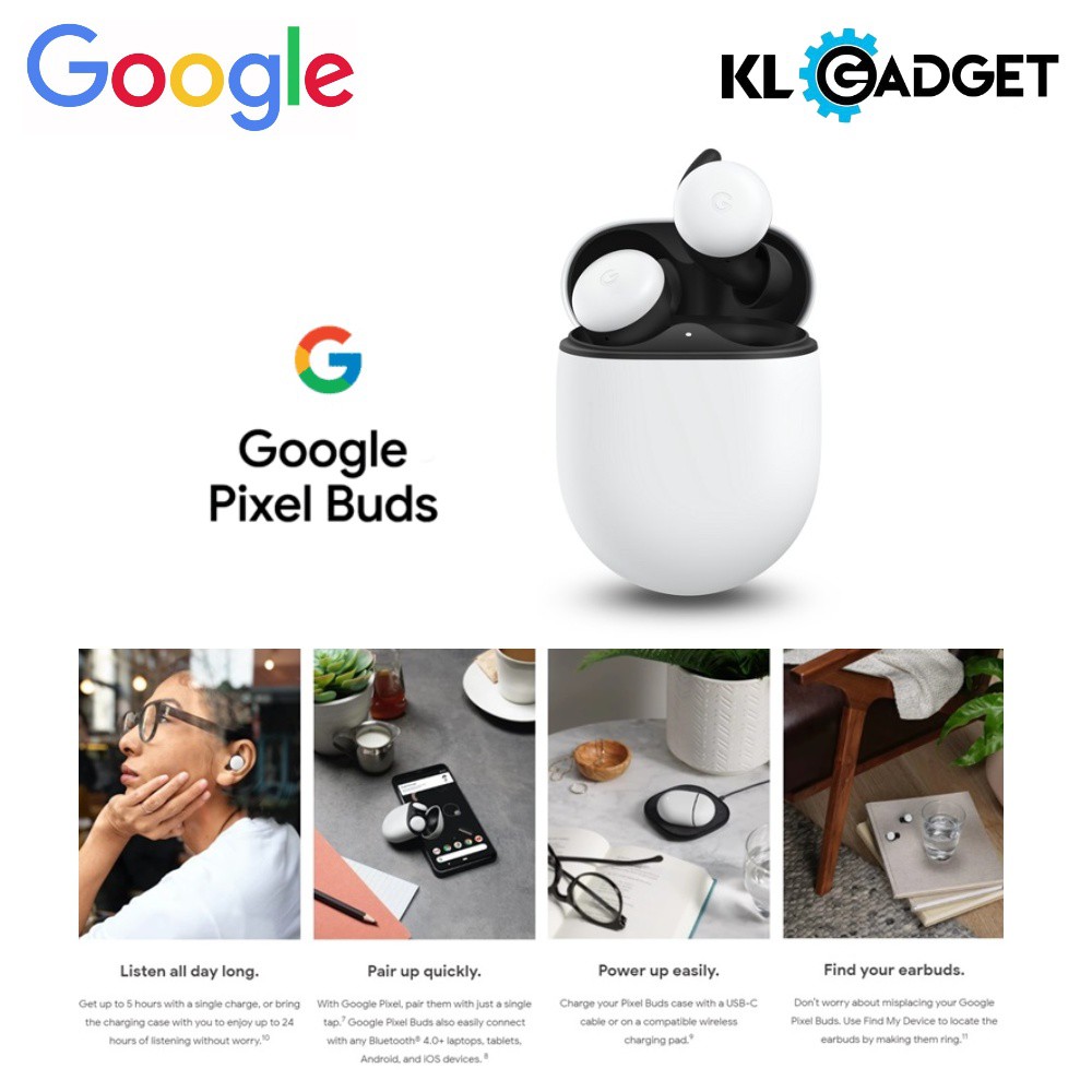 The find device feature may save you one day. Google Pixel Buds 2nd Generation Clearly White Shopee Malaysia