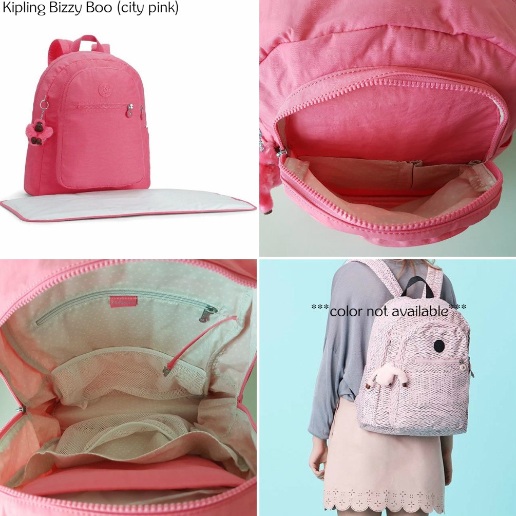 Nwt Authentic Kipling Bizzy Boo Baby Backpack Diaper Bag Bagpack Changing Mat Shopee Malaysia