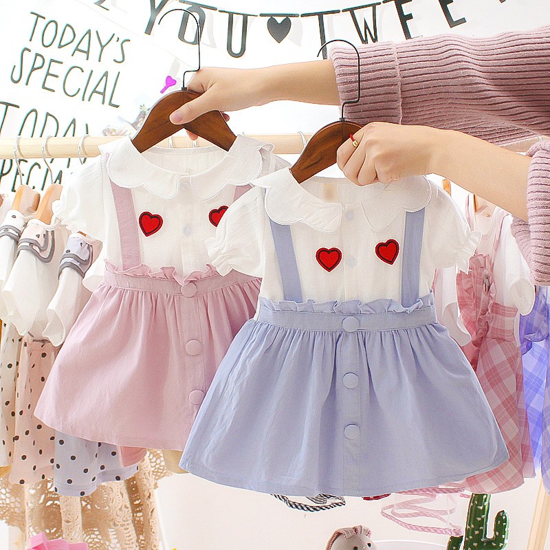 0 2 Year Summer Fashion Baby Dresses Kid Girls Cotton Dress Toddler Girl Clothes Shopee Malaysia